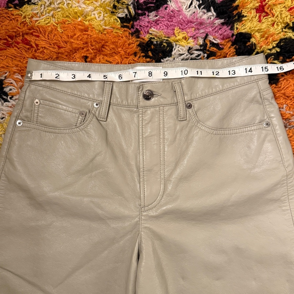 Agolde Recycled Leather Bermuda Shorts - Picture 5 of 7